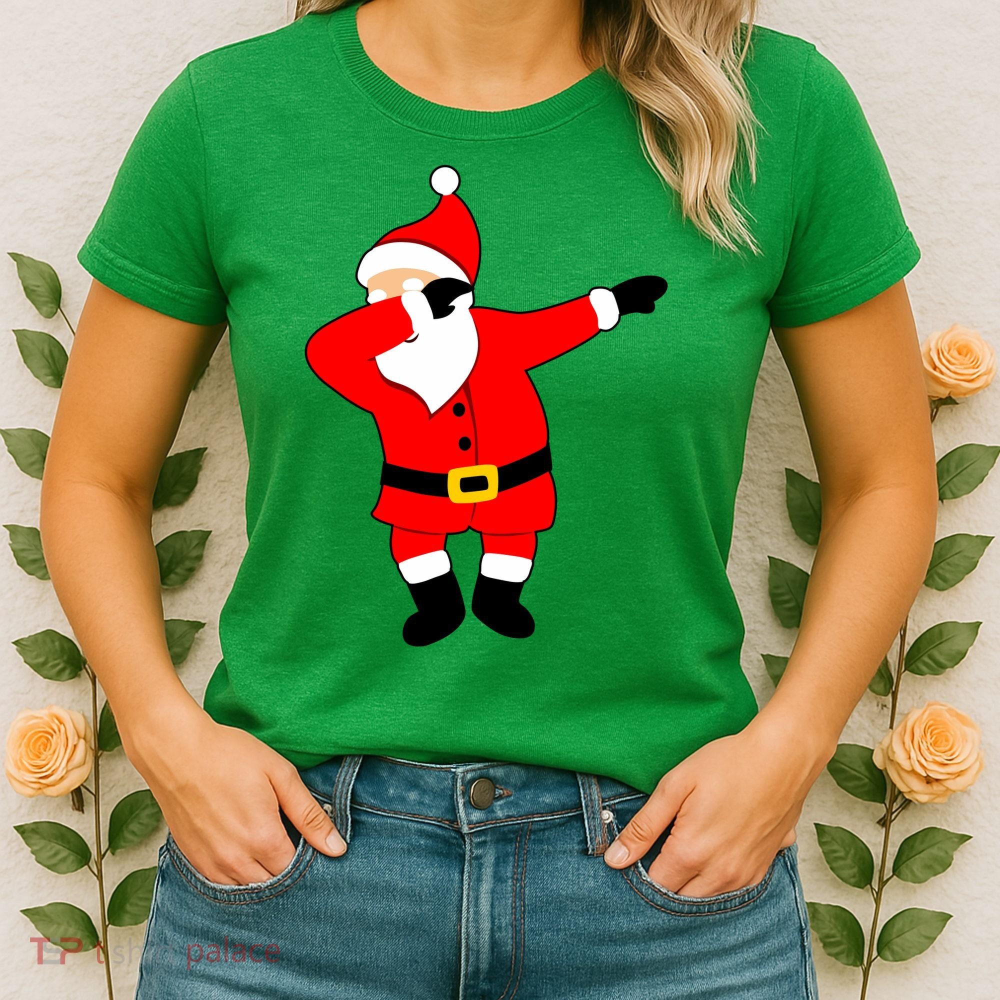 Dabbing Santa Christmas Women's T-Shirt
