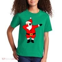 Dabbing Santa Christmas Kids T-Shirt thumb 2
