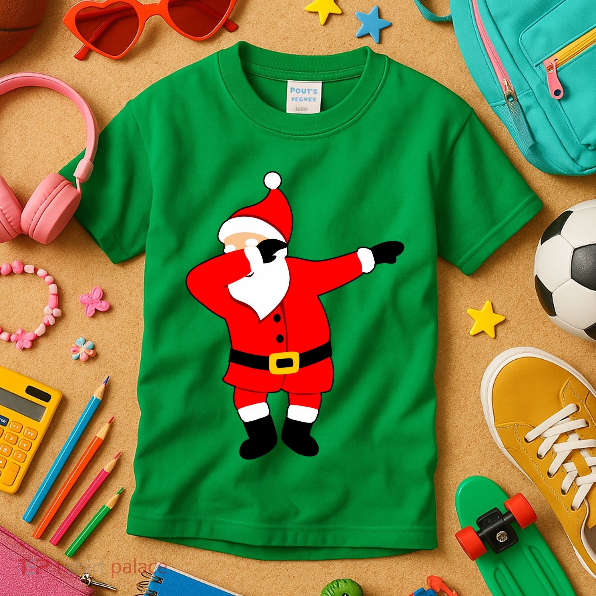 Dabbing Santa Christmas Kids T-Shirt