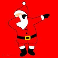 Dabbing Santa Christmas Santa Hat thumb 1