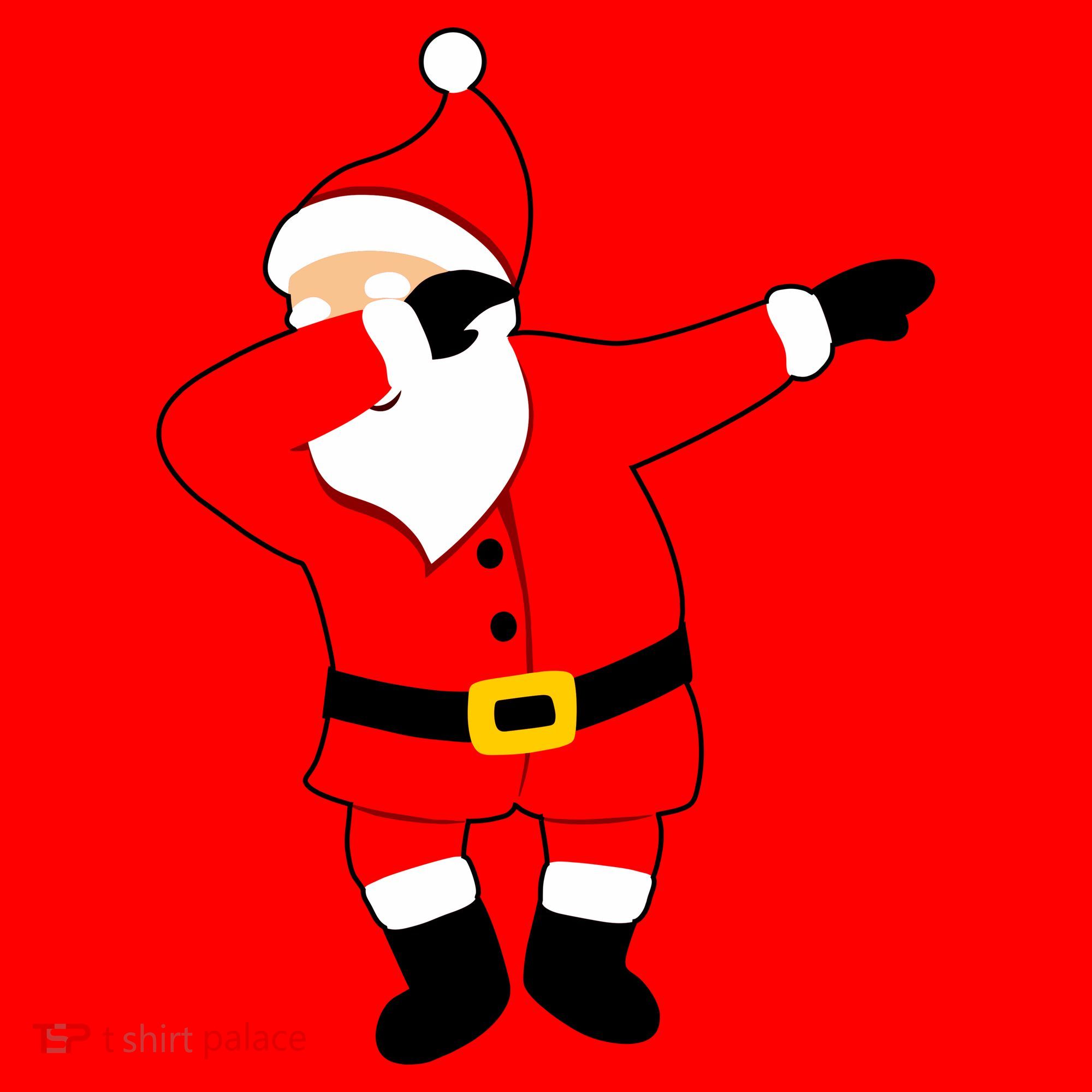 Dabbing Santa Christmas Santa Hat
