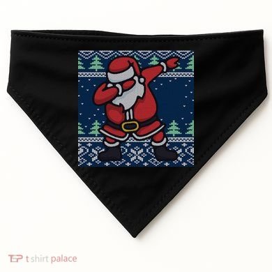 Dabbing Santa Claus USA-Made Doggie Bandana