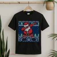 Dabbing Santa Claus T-Shirt thumb 2