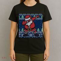 Dabbing Santa Claus T-Shirt thumb 4
