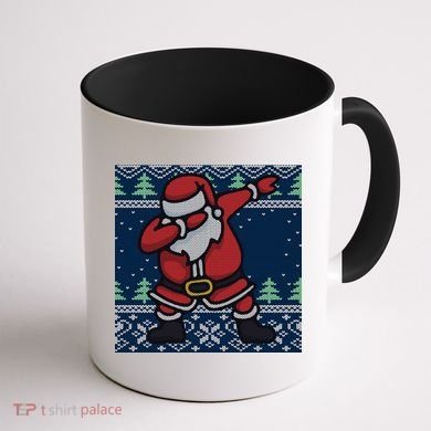 Dabbing Santa Claus Coffee Mug back