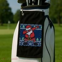 Dabbing Santa Claus Golf Towel thumb 2