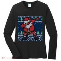 Dabbing Santa Claus Women's Long Sleeve Shirt thumb 0