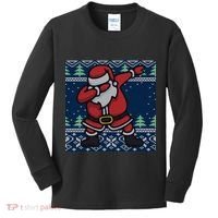 Dabbing Santa Claus Kids Long Sleeve Shirt thumb 0