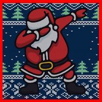 Dabbing Santa Claus Santa Hat thumb 1
