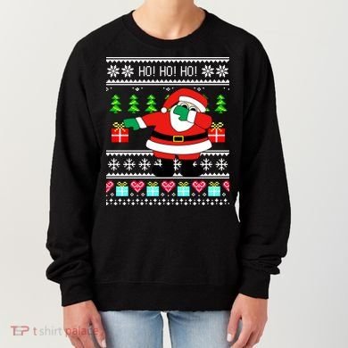 Dabbing Santa Claus Ugly Christmas Sweater Design Women's Sweatshirt