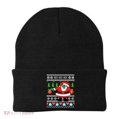 Dabbing Santa Claus Ugly Christmas Sweater Design Beanie