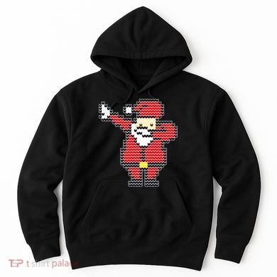 Dabbing Santa Pix-elated Christmas Hoodie