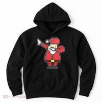 Dabbing Santa Pix-elated Christmas Hoodie thumb 0
