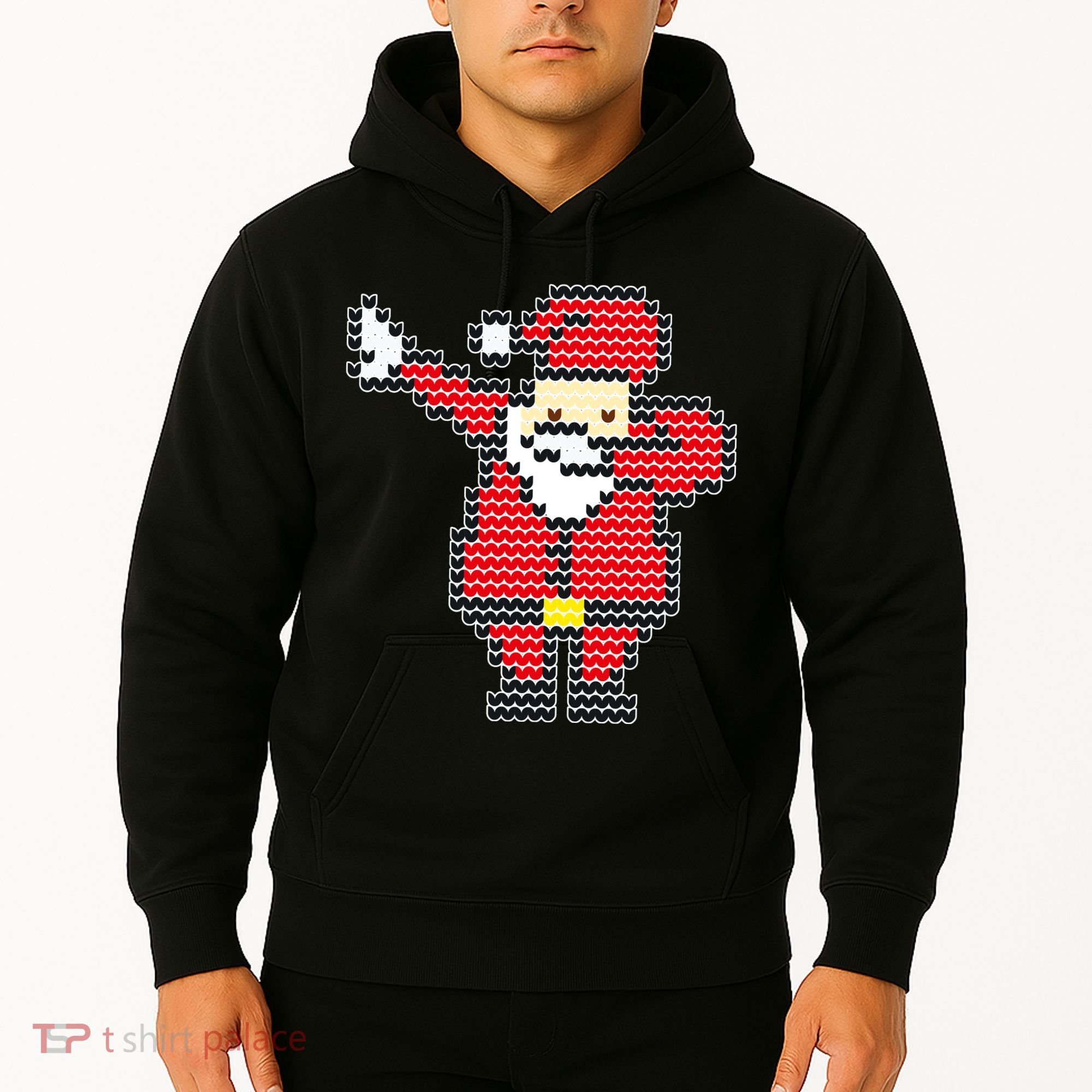 Dabbing Santa Pix-elated Christmas Hoodie