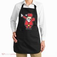 Dabbing Santa Pix-elated Christmas Apron thumb 2