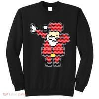 Dabbing Santa Pix-elated Christmas Sweatshirt thumb 0