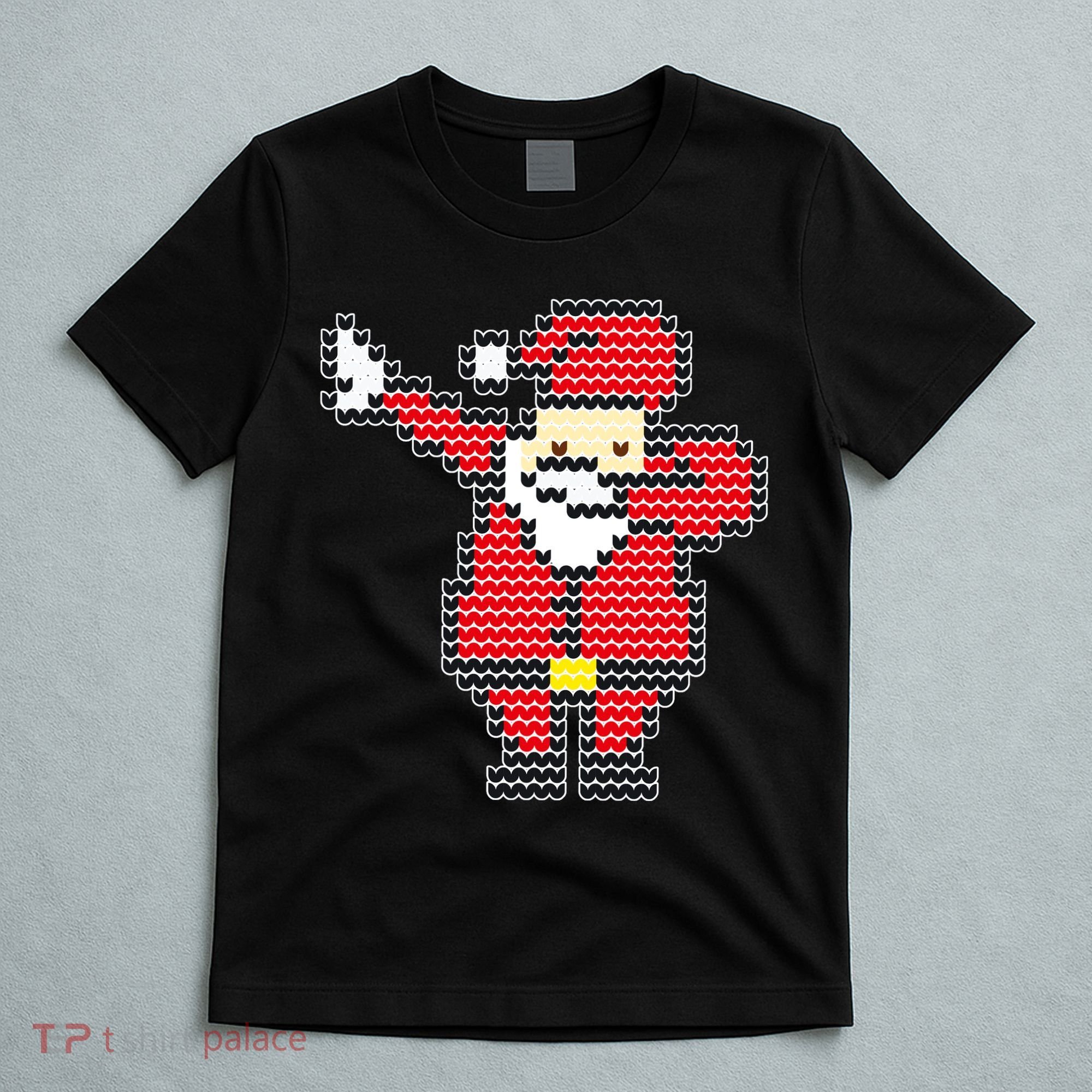 Dabbing Santa Pix-elated Christmas T-Shirt