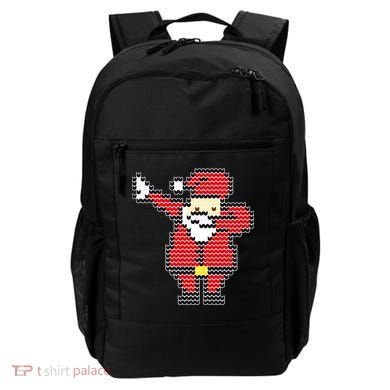 Dabbing Santa Pix-elated Christmas Backpack