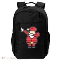 Dabbing Santa Pix-elated Christmas Backpack thumb 0