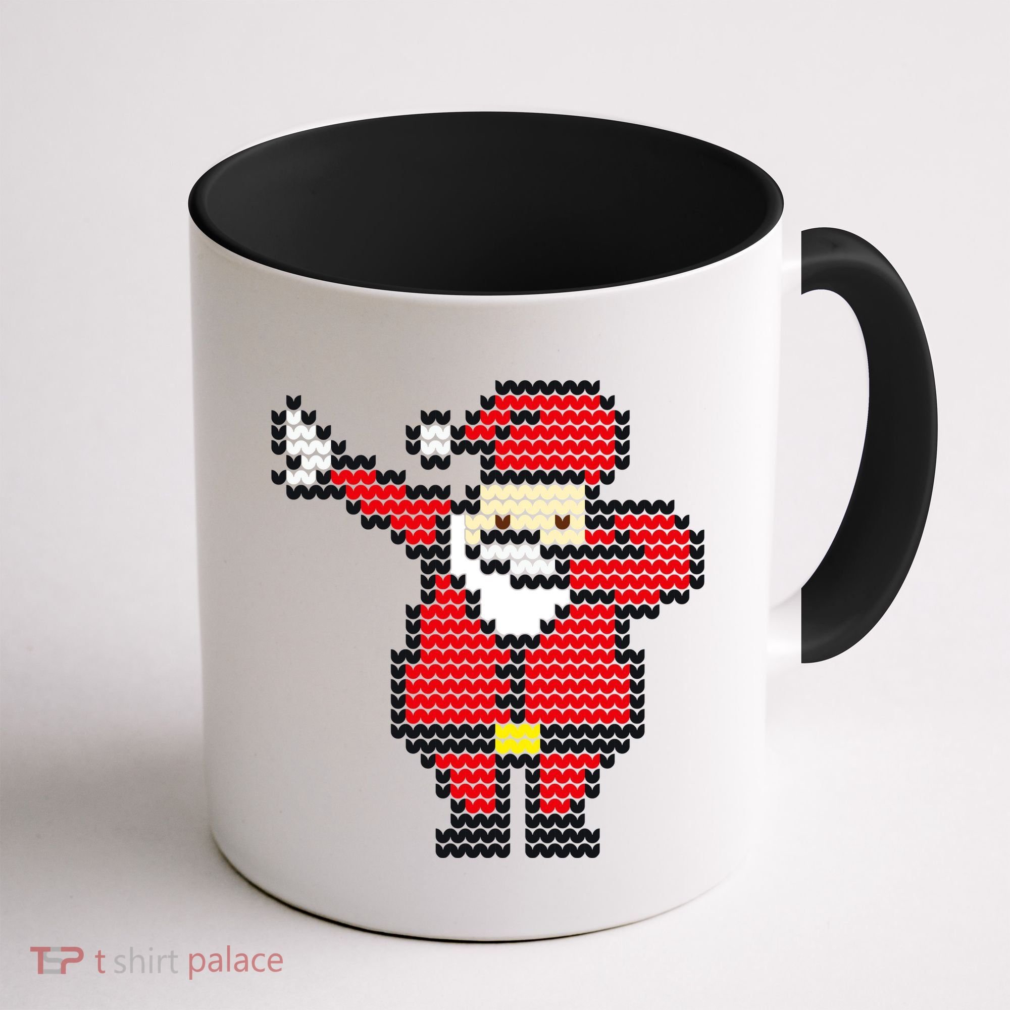 Dabbing Santa Pix-elated Christmas Coffee Mug