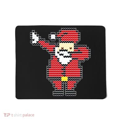 Dabbing Santa Pix-elated Christmas Mousepad