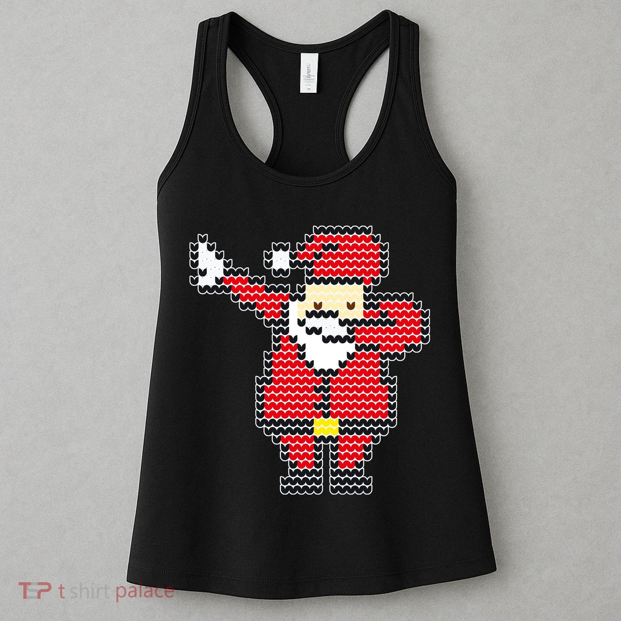 Dabbing Santa Pix-elated Christmas Women's Tank Top