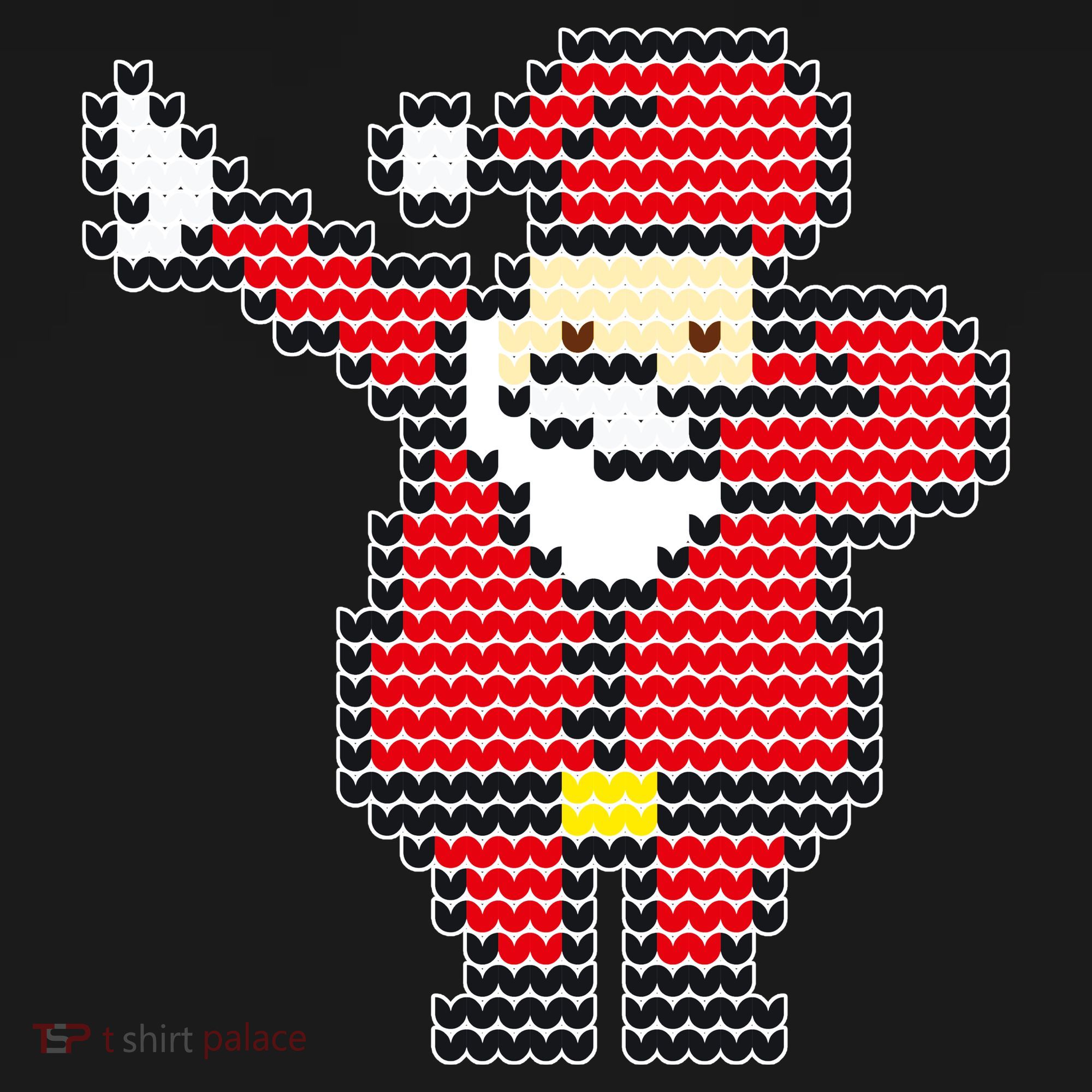Dabbing Santa Pix-elated Christmas Baby Bodysuit