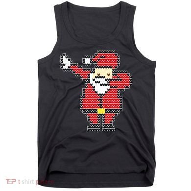 Dabbing Santa Pix-elated Christmas Tank Top
