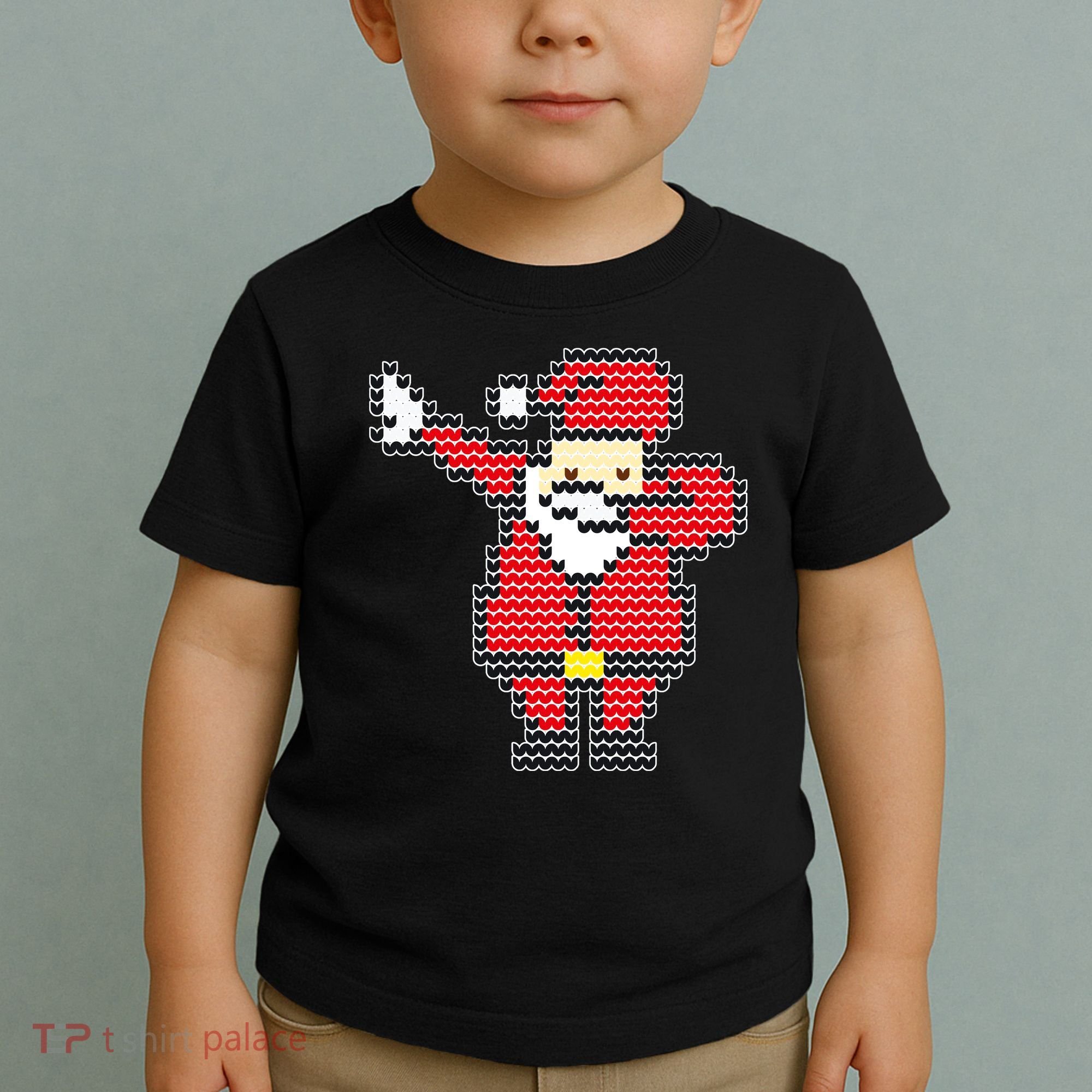 Dabbing Santa Pix-elated Christmas Toddler T-Shirt