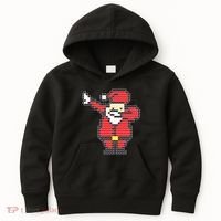 Dabbing Santa Pix-elated Christmas Kids Hoodie thumb 0