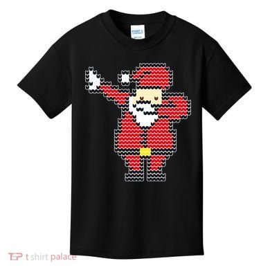 Dabbing Santa Pix-elated Christmas Kids T-Shirt