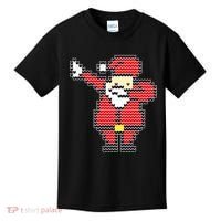 Dabbing Santa Pix-elated Christmas Kids T-Shirt thumb 0