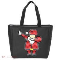 Dabbing Santa Pix-elated Christmas Tote Bag thumb 0