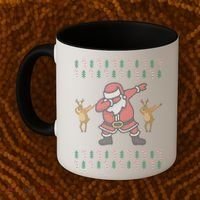 Dabbing Santa Ugly Christmas Coffee Mug thumb 2