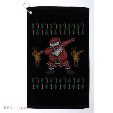 Dabbing Santa Ugly Christmas Golf Towel