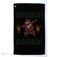 Dabbing Santa Ugly Christmas Golf Towel thumb 0