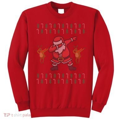 Dabbing Santa Ugly Christmas Sweatshirt