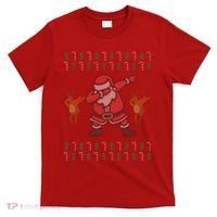 Dabbing Santa Ugly Christmas T-Shirt thumb 0