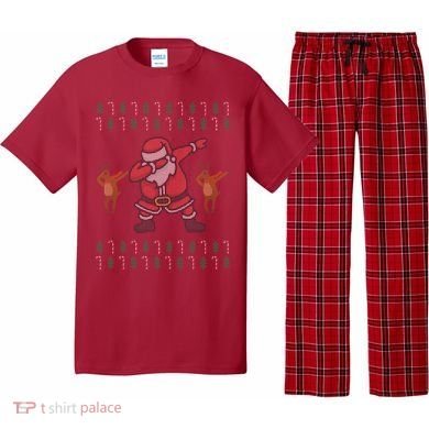 Dabbing Santa Ugly Christmas Pajama Set