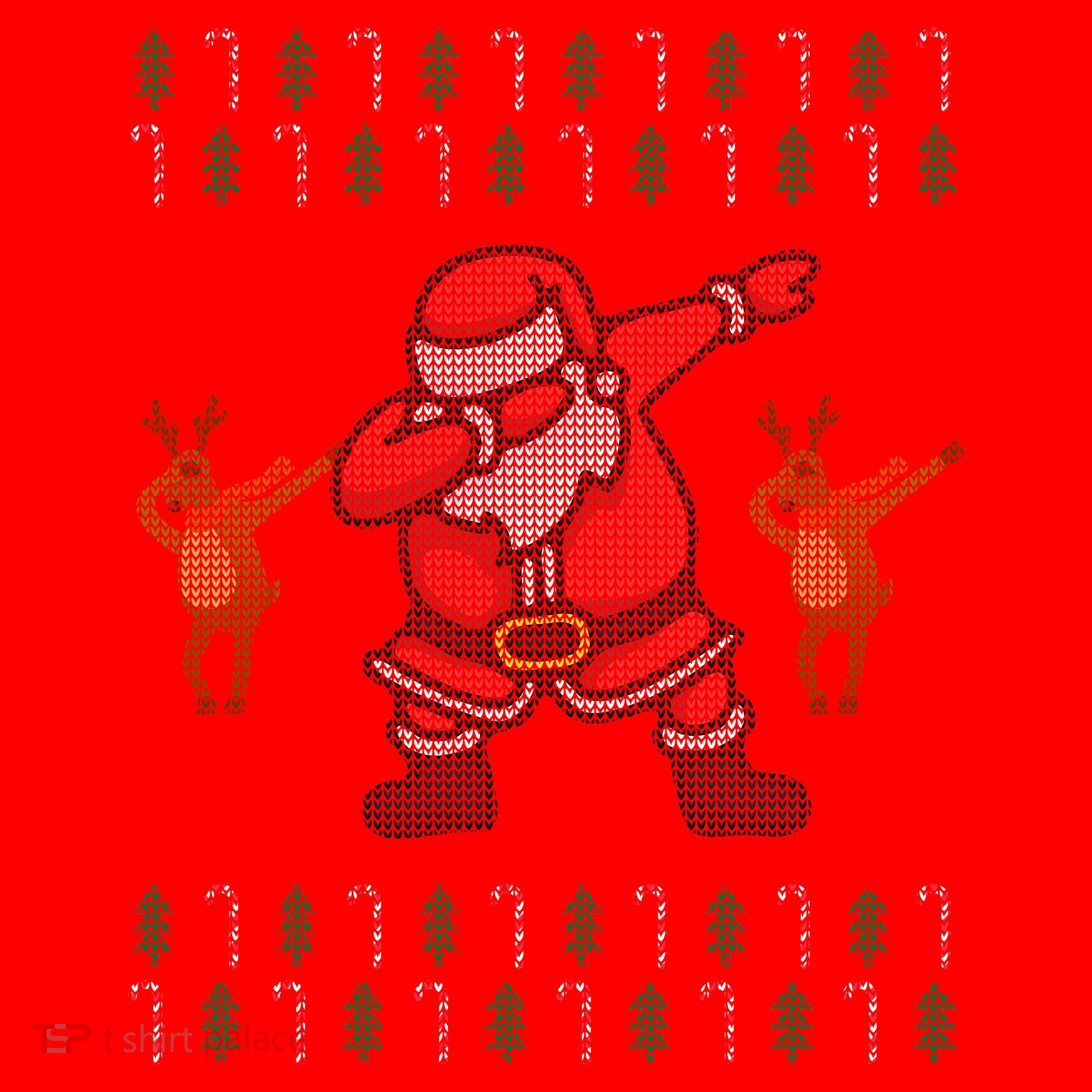 Dabbing Santa Ugly Christmas Women's Tank Top