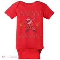 Dabbing Santa Ugly Christmas Baby Bodysuit thumb 0