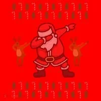 Dabbing Santa Ugly Christmas Santa Hat thumb 1