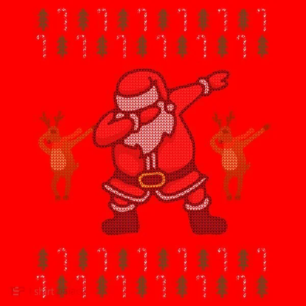 Dabbing Santa Ugly Christmas Santa Hat