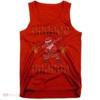 Dabbing Santa Ugly Christmas Tank Top thumb 0