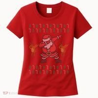 Dabbing Santa Ugly Christmas Women's T-Shirt thumb 0