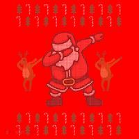 Dabbing Santa Ugly Christmas Women's T-Shirt thumb 6