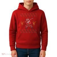 Dabbing Santa Ugly Christmas Kids Hoodie thumb 4