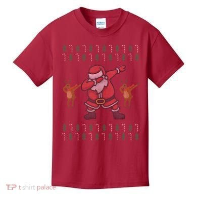 Dabbing Santa Ugly Christmas Kids T-Shirt