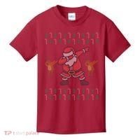Dabbing Santa Ugly Christmas Kids T-Shirt thumb 0