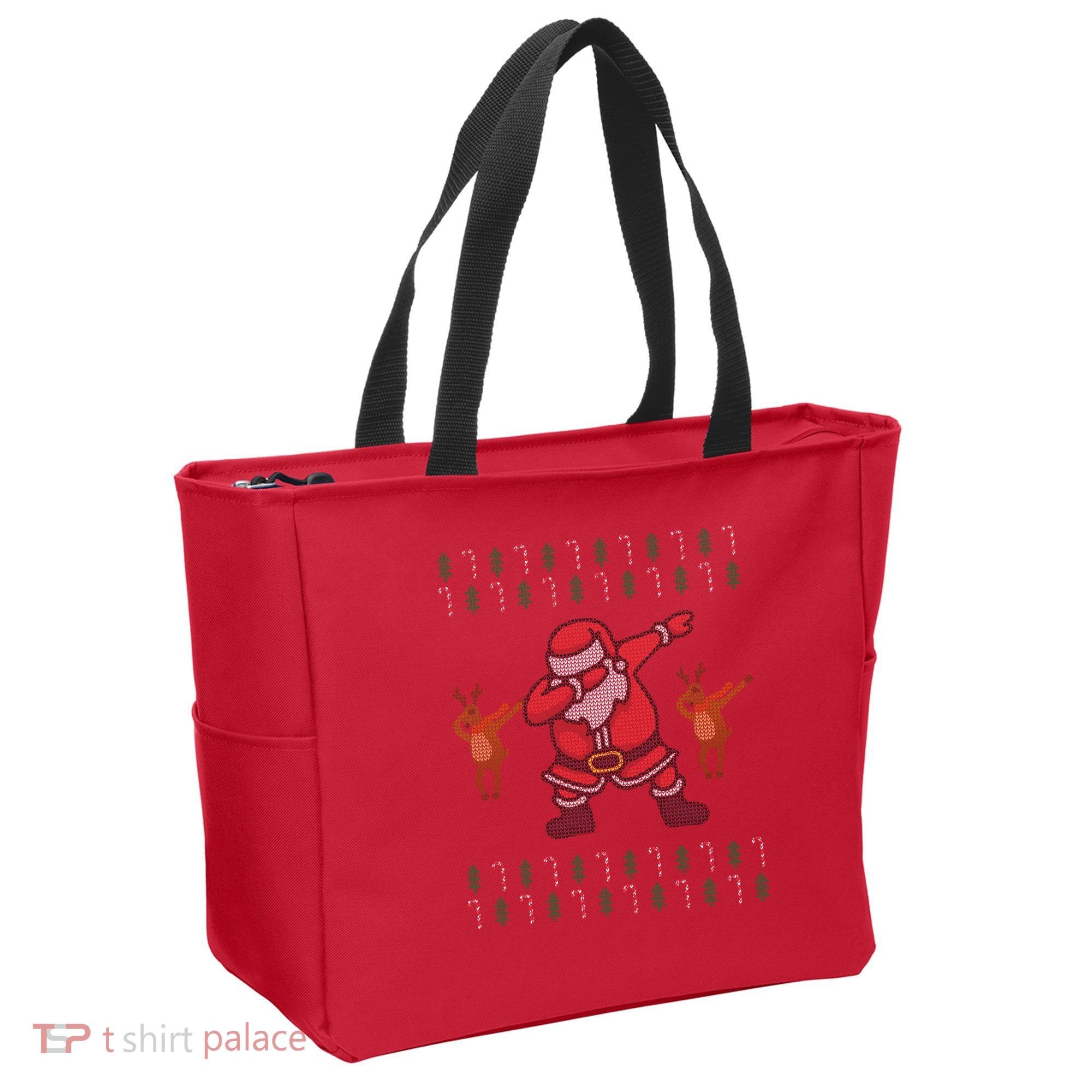 Dabbing Santa Ugly Christmas Tote Bag